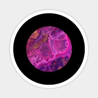 Pink Passion / Acrylic Pouring Magnet